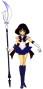 Sailor Saturn with her Silence Glaive