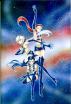 A manga image of the Sailor Starlights
